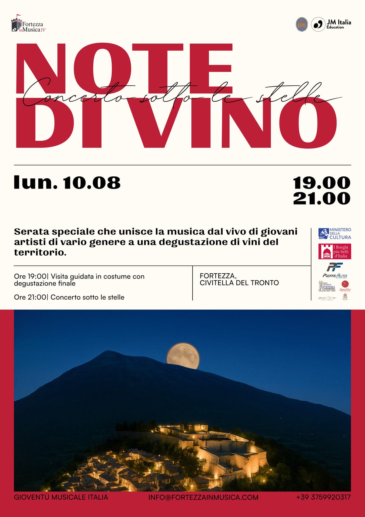 Note di Vino — Concerto sotto le stelle