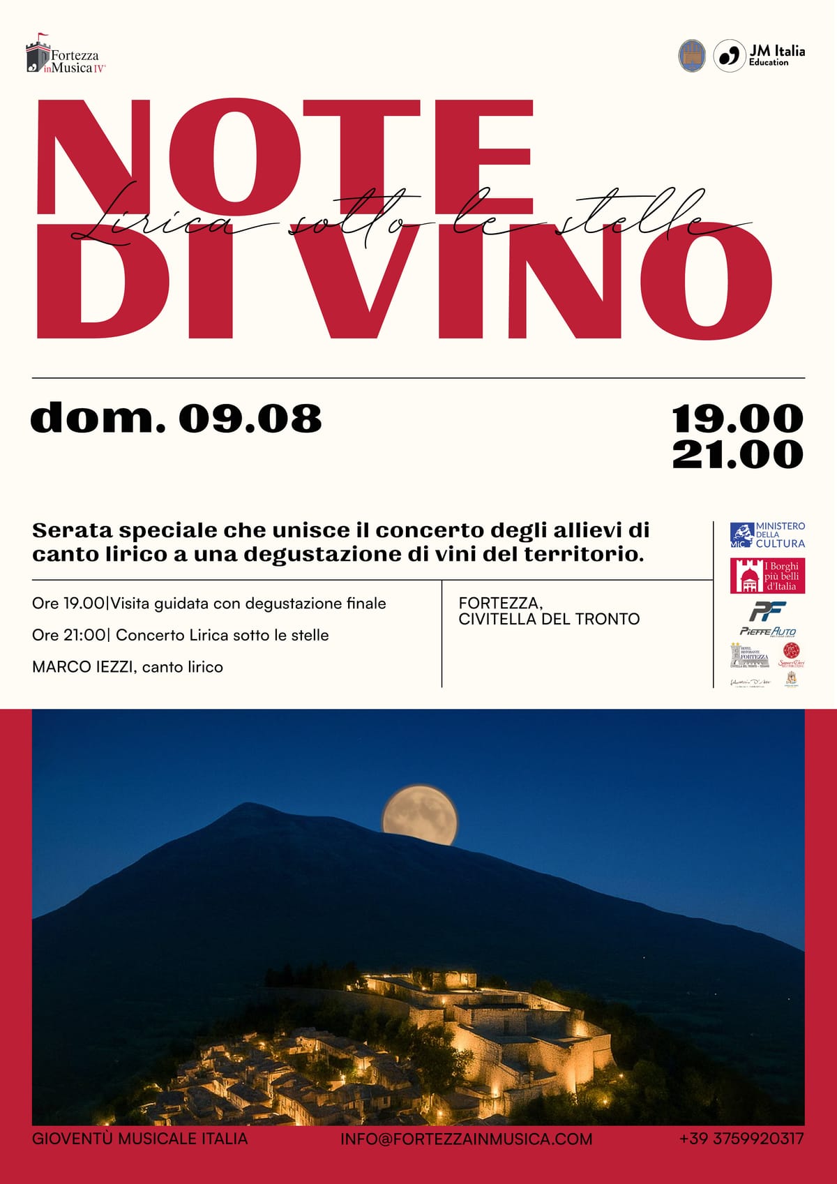 Note di Vino — Lirica sotto le stelle