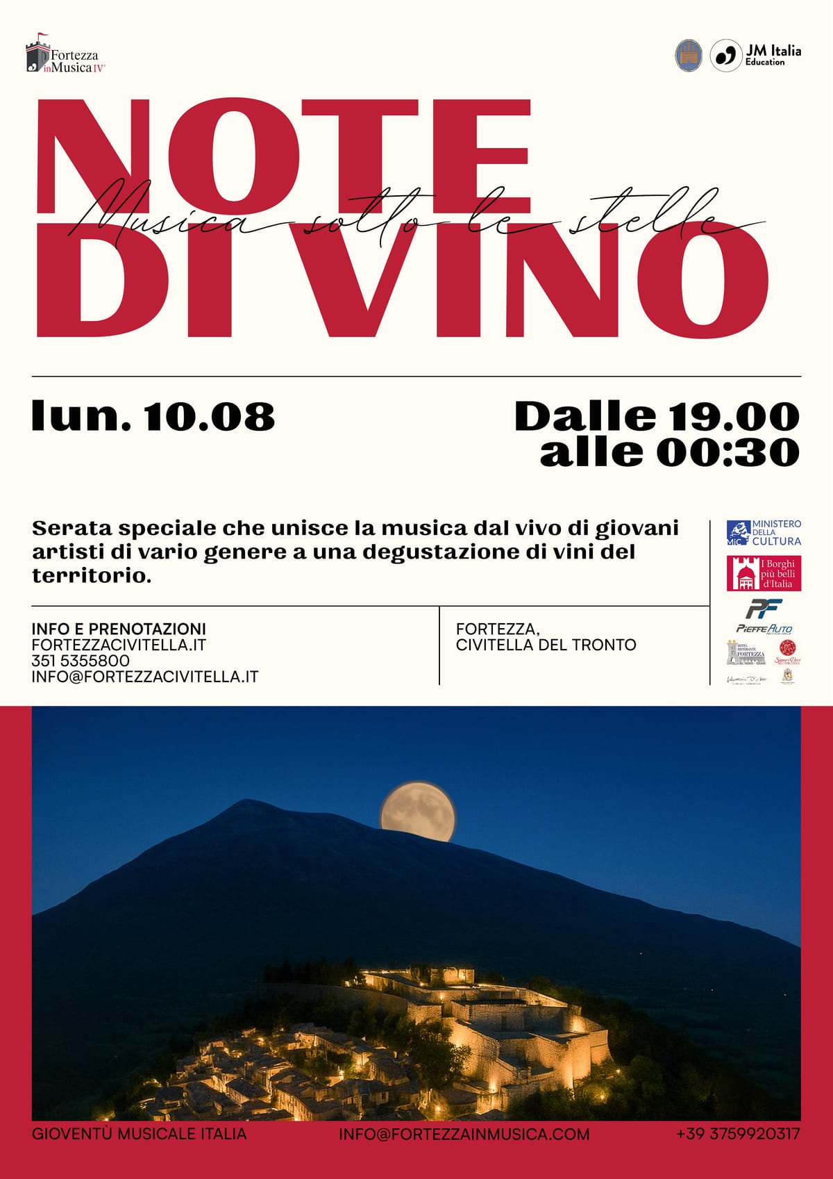 Note di Vino — Musica sotto le stelle
